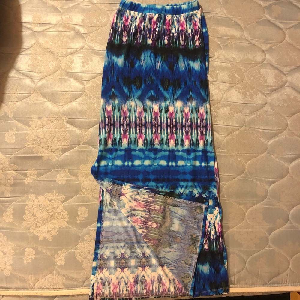 Multicolored Maxi Skirt